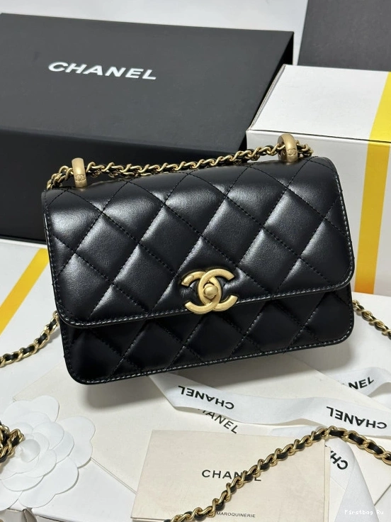 First Bag Ru FLAP -12X19X8CM BAG CHANEL 0816